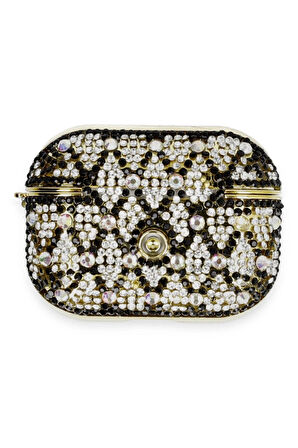 Airpods Pro 2 (2.nesil) Klor Taşlı Kılıf - Desen 2-(5796)