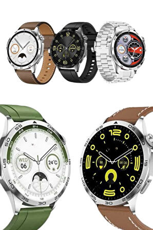 Amoled Ekran 3 Kordonlu Akıllı Saat 5.0 Bluetooth Bağlantılı Android ve İOS Uy