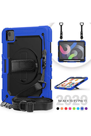 iPad Pro 11 (2020) Kılıf Pars Tablet Kapak - Mavi-(5796)