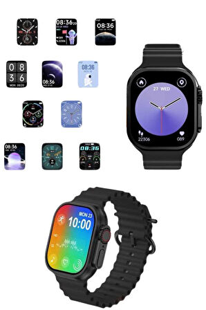 Akıllı Saat Sağlık Takibi Kalp Atışı Adımsayar Ultra Yeni Nesil nefes Egzers