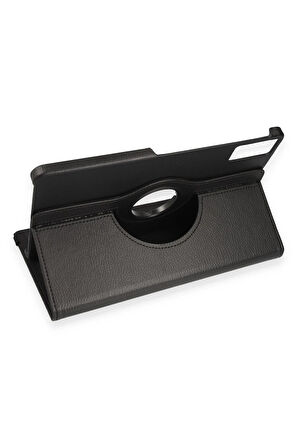 Xiaomi Redmi Pad SE Kılıf 360 Tablet Deri Kılıf - Siyah-(5796)