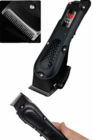 Profesyonel Saç Kesme Aleti Dijital Saç Sakal Tıraş Makinesi Uzun Ömürlü