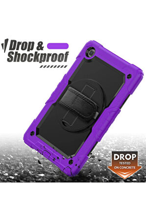 Samsung Galaxy Tab A7 10.4 Kılıf Pars Tablet Kapak - Mor-(5796)