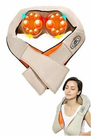 Ovmalı Boyun Sırt İnsan Eli Hissi Veren Şarjlı Masaj Aleti Masaj Cihazı