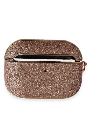 Airpods Pro (1.nesil) Spell Simli Kılıf - Rose Gold-(5796)