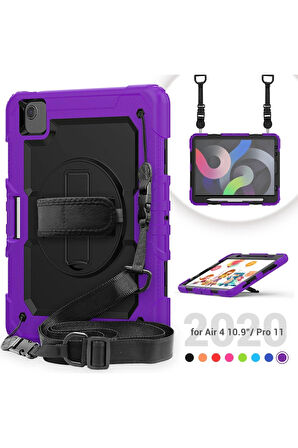 iPad Pro 11 (2020) Kılıf Pars Tablet Kapak - Mor-(5796)