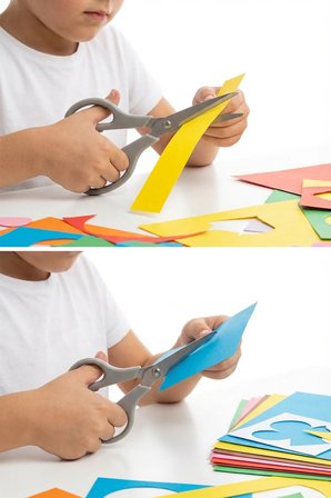 2'li Çok Amaçlı Makas Seti – Küçük Boy Gri, 14.5 Cm