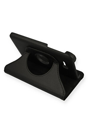 Samsung Galaxy T110 / T113 Tab 3 Lite 7 Kılıf 360 Tablet Deri Kılıf - Siyah-(579