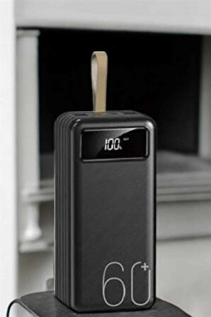 Powerbank 60.000 MAH 4 Portlu Uzun Şarj Süreli Dijital Göstergeli