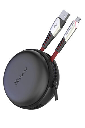 DC16 Micro USB Kablo 1M 2.4A - Kırmızı-(5796)