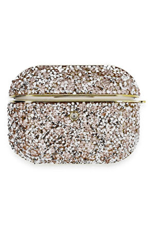 Airpods Pro 2 (2.nesil) Luz Taşlı Kılıf - Pembe-(5796)