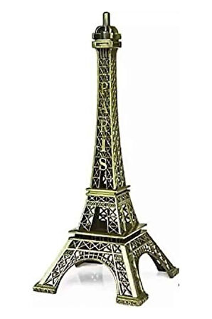 Eyfel Kulesi Tasarımlı Kum Saati Kristalleştirilmiş Kum Saati Dekoratif Ahşap G