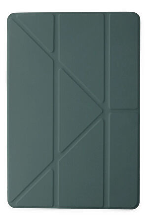 Xiaomi Redmi Pad SE Kılıf Kalemlikli Mars Tablet Kılıfı - Koyu Yeşil-(5796)