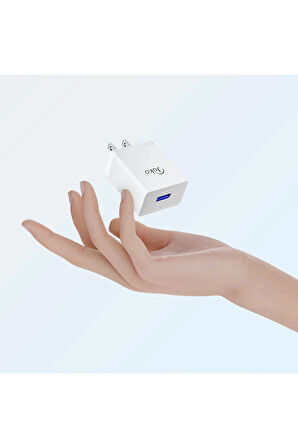 JK77 12W + PX17 1M 2.4A Usb to Lightning Kablolu PD Şarj Cihazı-(5796)