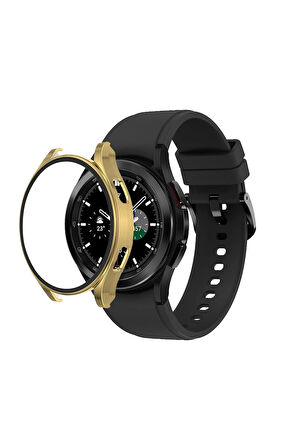 Watch 5 Pro 45mm Wall Camlı Kasa Ekran Koruyucu - Gold-(5796)