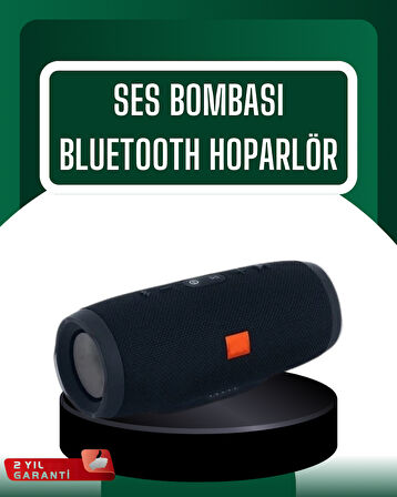 Kablosuz Hoparlör 12 Saat Çalma Süresi USB AUX TF Kart Destekli