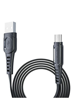 DC01 Süper Hızlı Micro USB Kablo 1M 2.4A - Siyah-(5796)