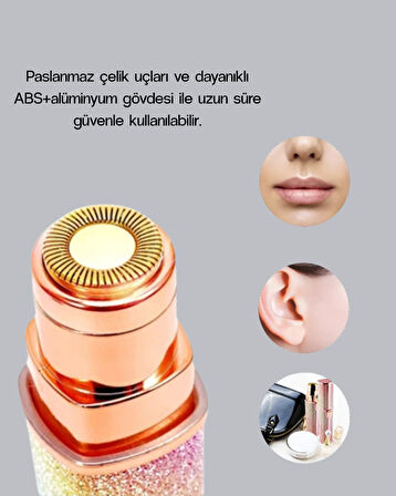 USB Şarjlı Kaş ve Yüz Tüy Alma Cihazı – Taşınabilir ve Acısız Kullanım