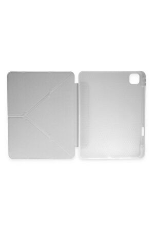 Xiaomi Redmi Pad SE Kılıf Kalemlikli Mars Tablet Kılıfı - Gri-(5796)