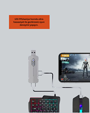 Bluetooth 5.3 Mobil Oyun Klavye Mouse Seti | FPS ve Battle Royale İçin
