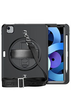 iPad Pro 11 (2020) Kılıf Strap-C Otterbox Tablet Kapak - Siyah-(5796)