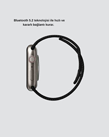 Bluetooth 5.2 Akıllı Saat Kablosuz Şarjlı Sesli Asistanlı 420 mAh Günlük Kull