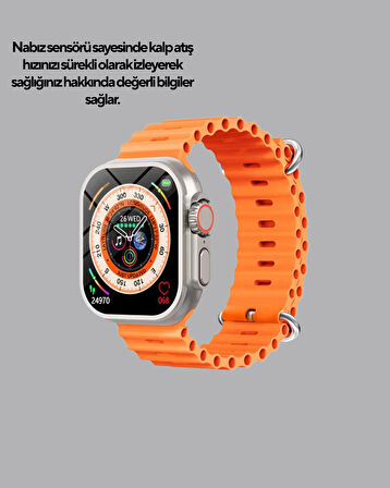GPS’li Akıllı Saat – Nabız Uyku ve Adım Takibi Suya Dayanıklı