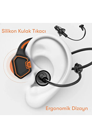 AS9 Suya Dayanıklı Bluetooth Kulaklık - Siyah-(5796)