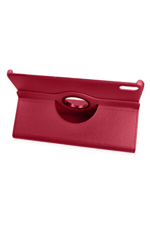 Huawei MatePad SE 11 Kılıf 360 Tablet Deri Kılıf - Pembe-(5796)