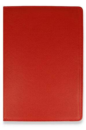 iPad Mini 1 Kılıf 360 Tablet Deri Kılıf - Kırmızı-(5796)