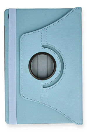 Lenovo M10 FHD Plus X606F Kılıf 360 Tablet Deri Kılıf - Turkuaz-(5796)