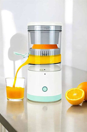 Meyve Sıkacağı USB Şarjlı Taşınabilir Çift Bıçaklı Güvenlik Kilidi