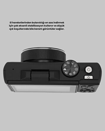 75MP 5K Video Destekli Dijital Kamera 18x Zoom Çok Eksenli Stabilizasyon