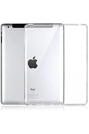 iPad 4 9.7 Kılıf Tablet Şeffaf Silikon-(5796)