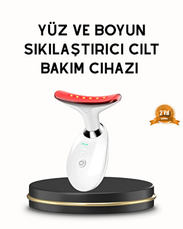 Boyun ve Gıdı Toparlayıcı EMS Cilt Sıkılaştırıcı 7000 Titreşim Isı Terap