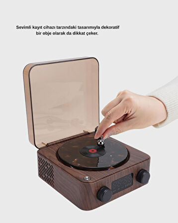 Dekoratif Gece Işığı Bluetooth Hoparlör Dijital Saat Çok Yönlü Sesli Aydınl