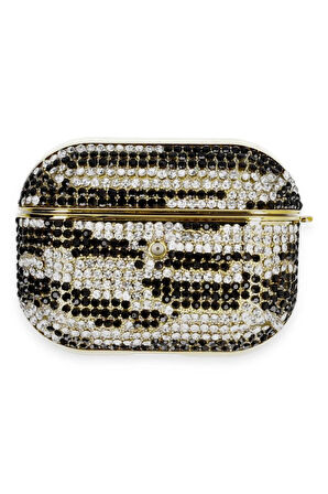 Airpods Pro 2 (2.nesil) Klor Taşlı Kılıf - Desen 5-(5796)