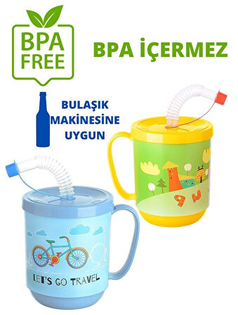 HSNET Pipetli Bardak 2 li Momma Design