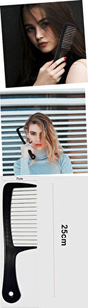 HSNET Metal Dişli Masaj Etkili Saç Açma Tarağı