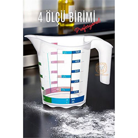 HSNET Ölçü Kabı Profesyonel BPA Free 500 ml