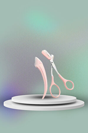 Taraklı Kaş Bıyık Makası Ve Kaş Ustura Seti Kaş Bıyık Tüy Alma Epilasyon A