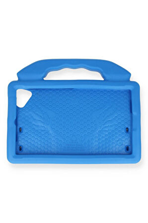 iPad 5 Air 9.7 Kılıf Like Stantlı Tablet Silikon - Mavi-(5796)