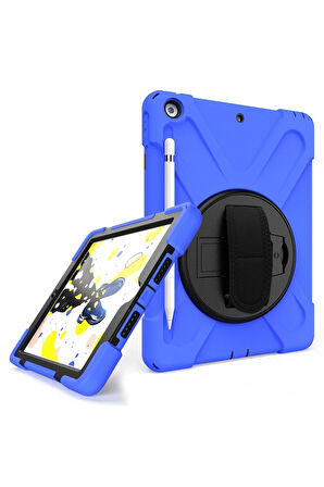 iPad Air 3 10.5 Kılıf Amazing Tablet Kapak - Mavi-(5796)
