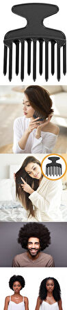 HSNET Kıvırcık Saç Açıcı Afro Perma Tarağı
