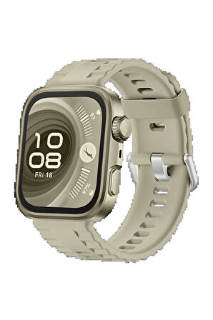 Huawei Fit 4 Nova Silikon Kordon - Gri-(5796)