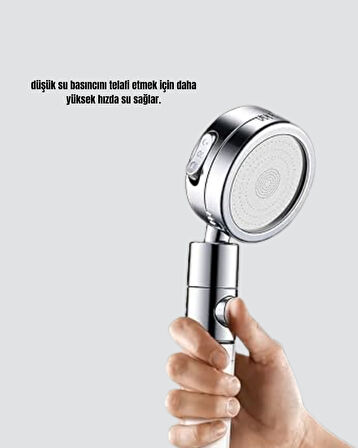 360° Ayarlanabilir Çok Fonksiyonlu Duş Başlığı