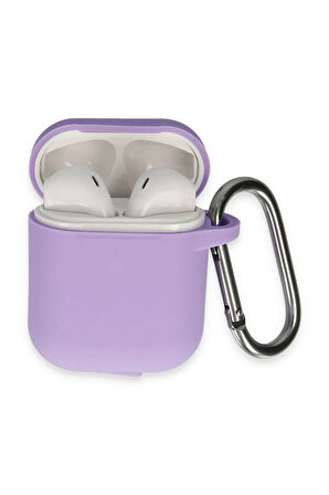 Airpods 2 (2.nesil) Hang Kılıf - Lila-(5796)