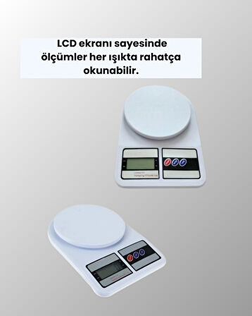 LCD Ekranlı Kompakt Dijital Terazi – Gram ve Ons Ölçüm
