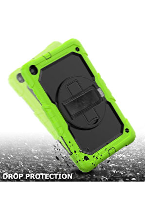 Samsung Galaxy T510 Tab A 10.1 Kılıf Pars Tablet Kapak - Yeşil-(5796)