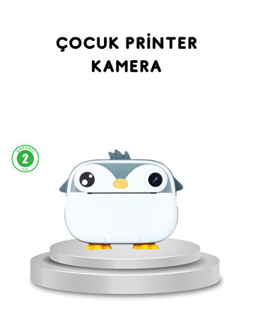 Çocuk Fotoğraf Makinesi Termal Baskılı Anında Çıktı HD Video Kayıtlı